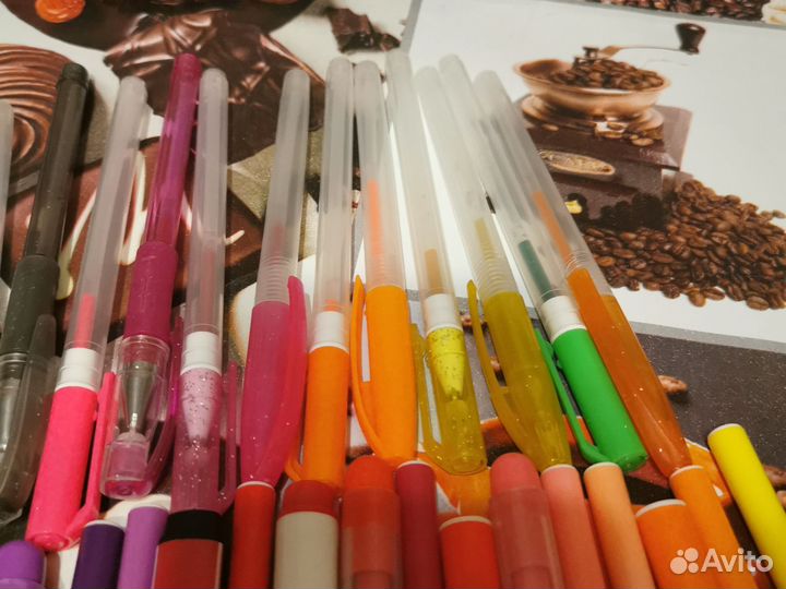 Фломастеры и гелевые ручки, б/у