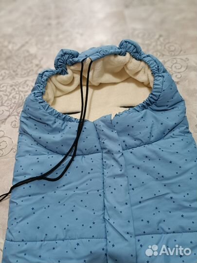 Теплый конверт в коляску (санки)