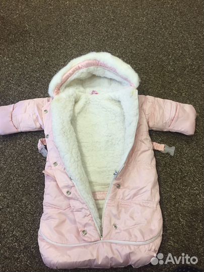 Зимний конверт для девочки