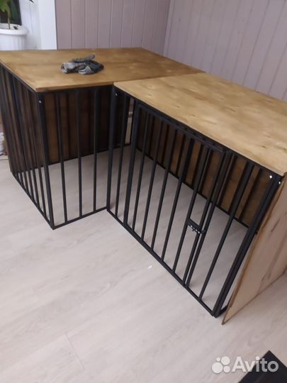 Вольер для собак (клетка угловая)