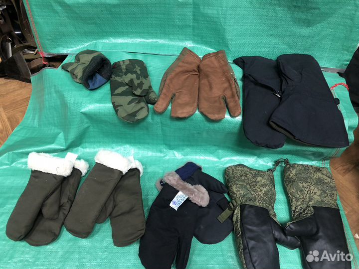 Рукавицы варежки армейские