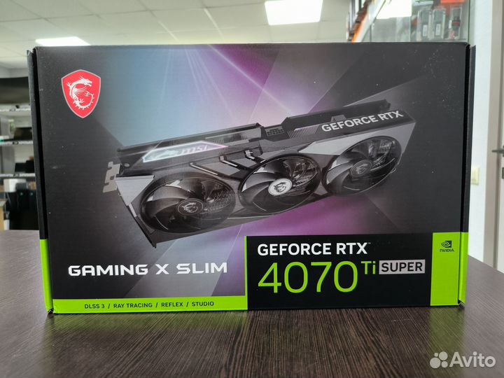Видеокарта MSI RTX 4070 Ti Super gaming x slim
