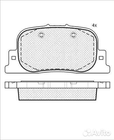 D2187-01 801 00Y02-2187 колодки дисковые з
