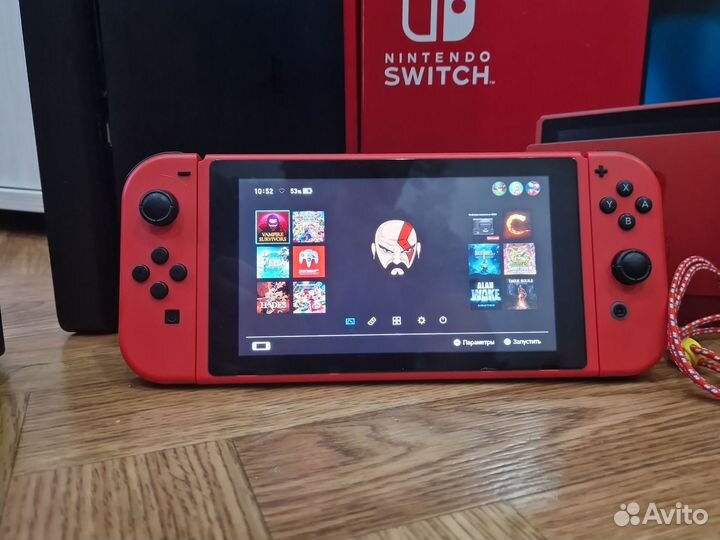 Nintendo switch rev 2 прошитая чип + 256gb