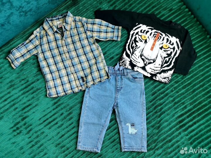 Вещи пакетом на мальчика 62 68