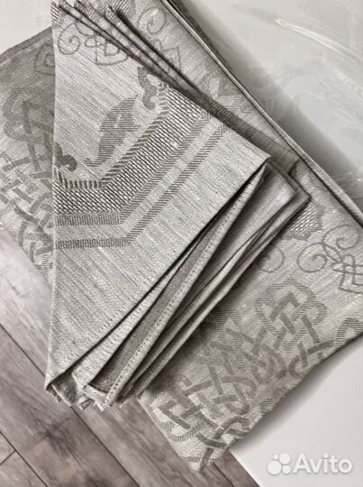 Скатерть лен 250 на 160 и салфетки 6 шт