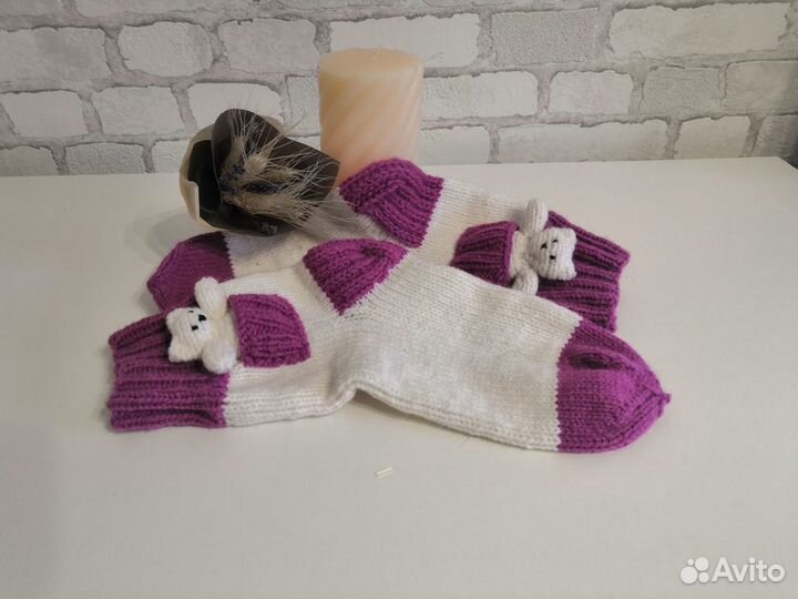 Носки женские вязанные