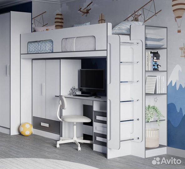 Кровать чердак