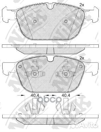 PN0571 Колодки тормозные volvo XC 60 08- передн
