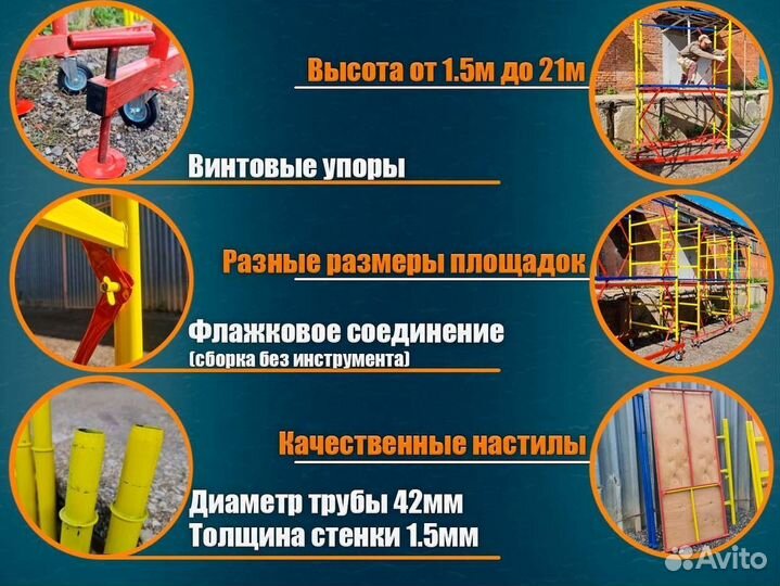 Вышка тура высота 5 м. аренда и продажа