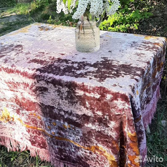 Плюшевая скатерть СССР