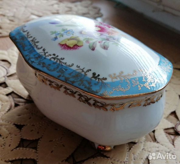 Фарфоровая шкатулка Martinroda, Германия. Винтаж