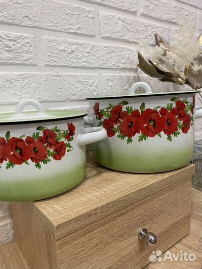 Кастрюля эмаль, чайник Заварочный 1 л