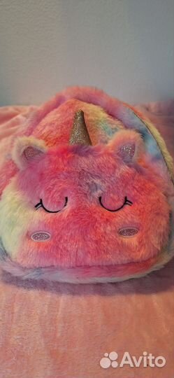 Рюкзак детский плюшевый единорог