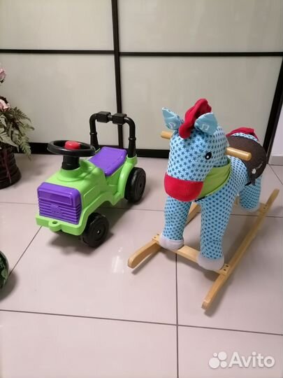 Лошадка качалка деревянная