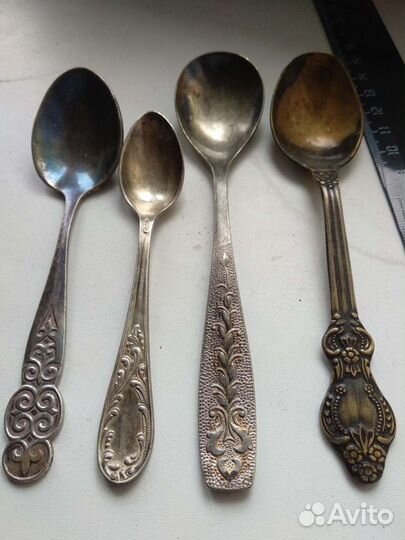 Ложки чайные мельхиор