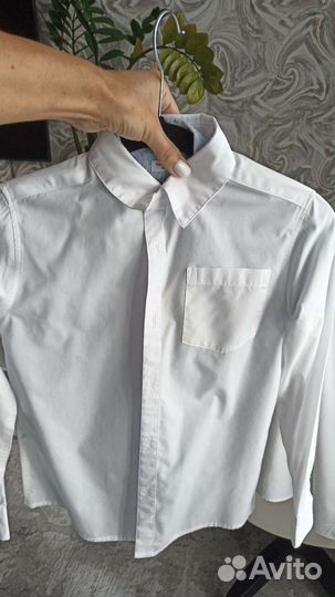 Рубашка белая новая 158