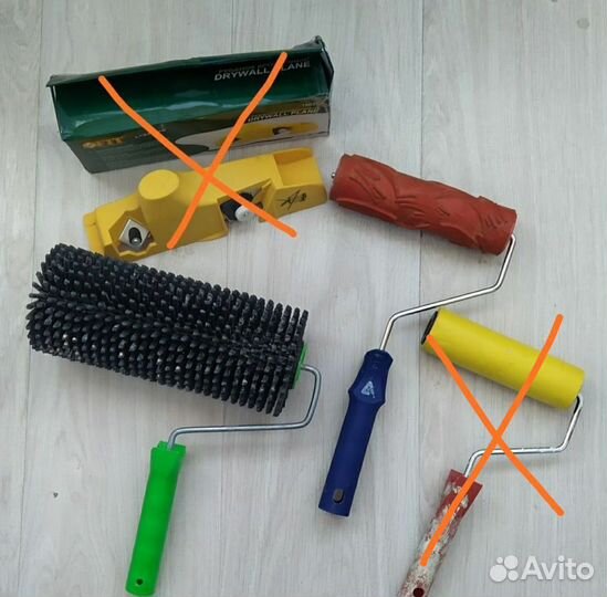 Валики:игольчатый,фактурный,для обоев/шпатели