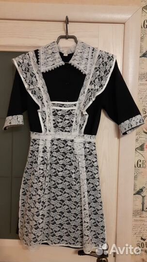 Школьная форма для девочки, выпускной, с фартуком