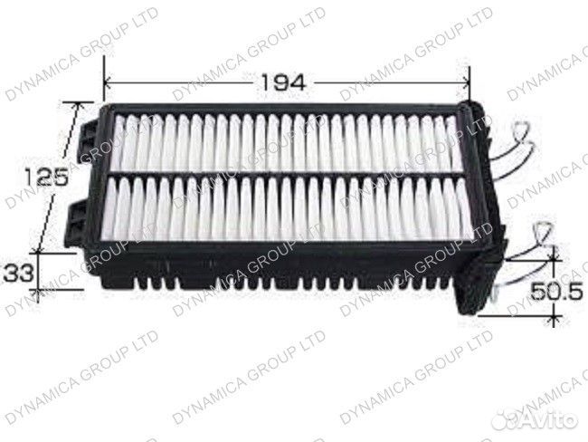 Фильтр воздушный A929 Subaru R1 16546KB260 Micro