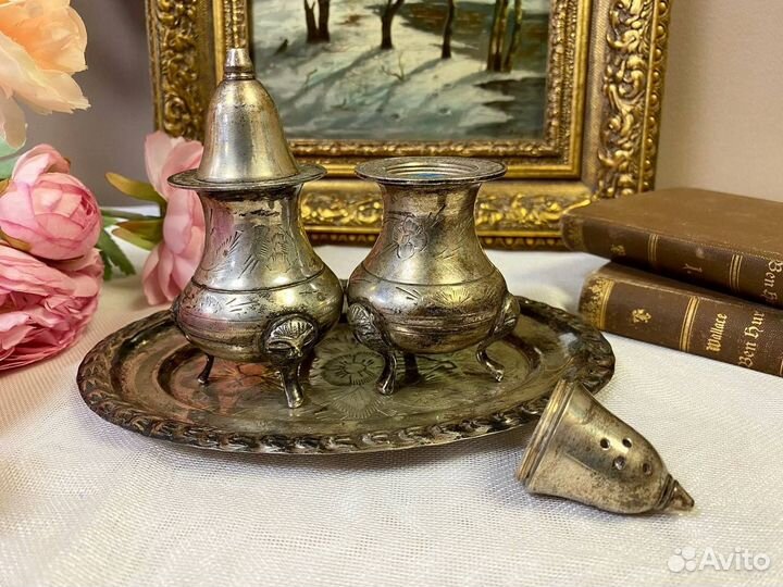 Набор для специй латунь