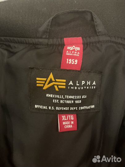 Бомбер alpha industries