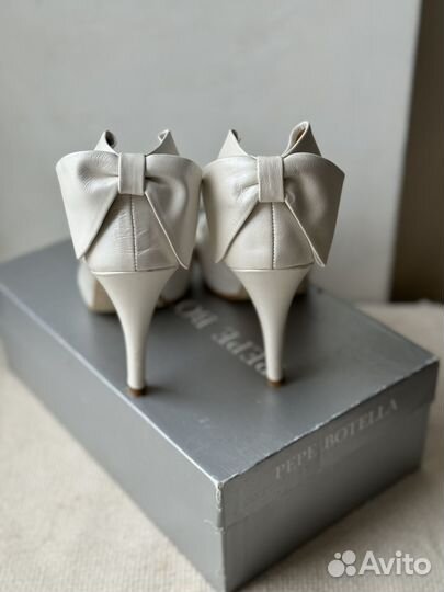 Туфли свадебные белые Pepe Botella 37