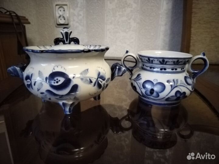 Фарфоровая посуда гжель