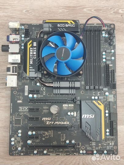 MSI z77 MPower lga 1155 + xeon e3 1230v2 + кулер