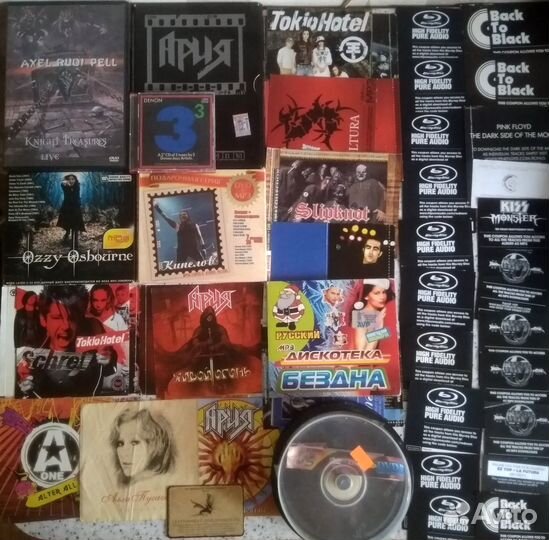 CD,MP3,DVD,вкладки – Denon, Ozzy, A.R.Pell, Ария