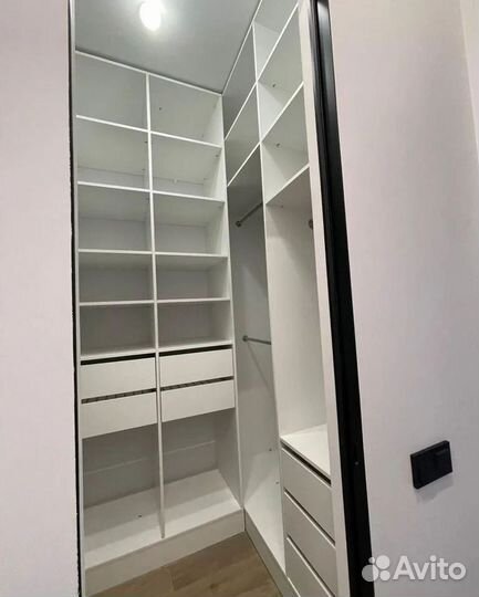 Гардеробная на заказ с гарантией 1 год