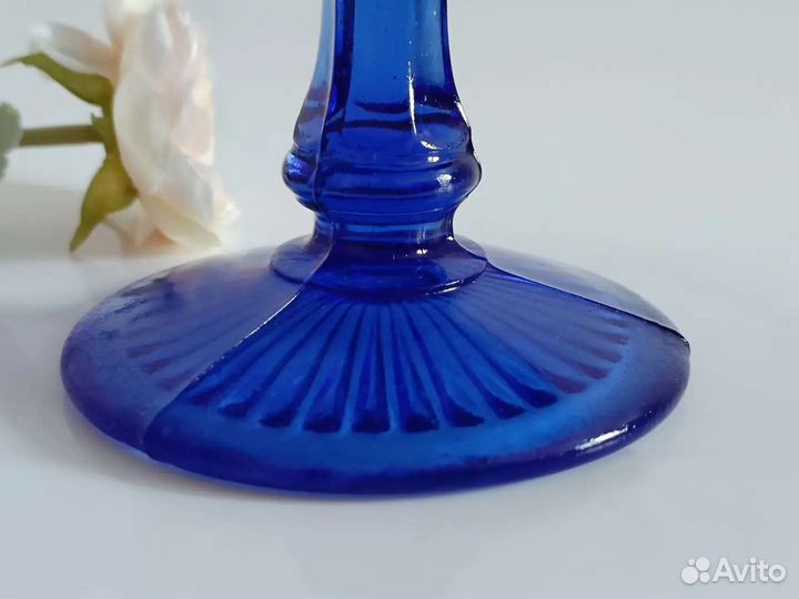 Фруктовница кобальт винтаж