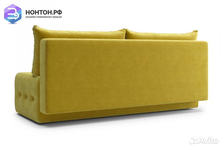 Диван еврокнижка Сити горчичный