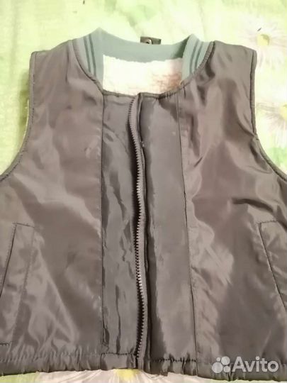 Костюм зимний. (куртка+жилет+брюки на лямках)