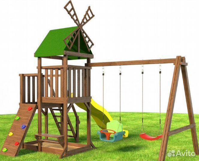 Детский комплекс с горкой