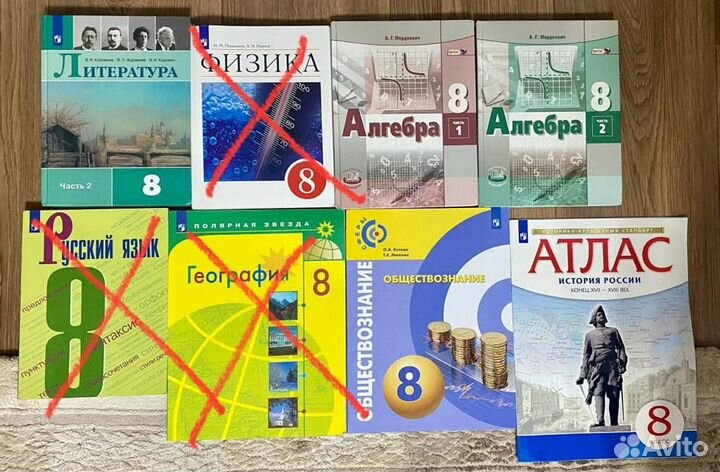 Учебники 8 класс