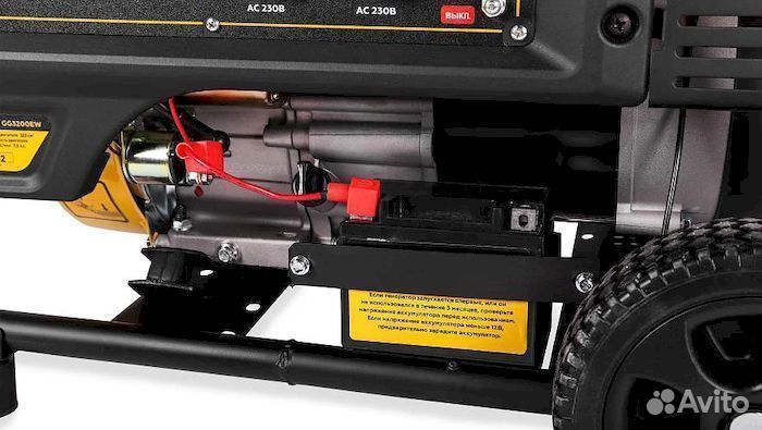 Бензогенератор Champion GG3200EW колеса, эл.старт