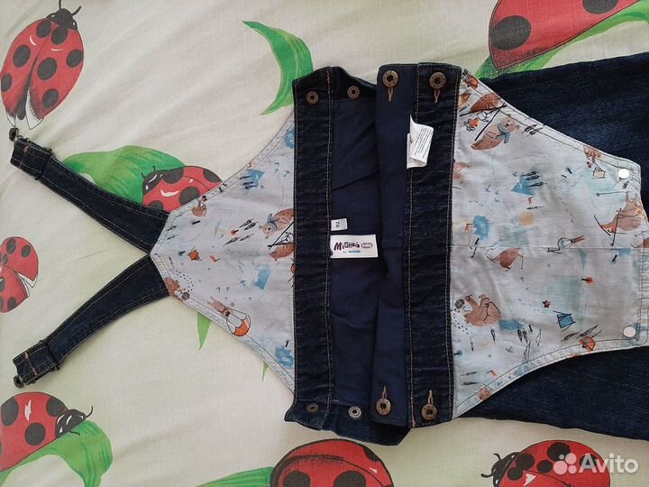 Полукомбинезон джинсовый для мальчик Acoola,92 р