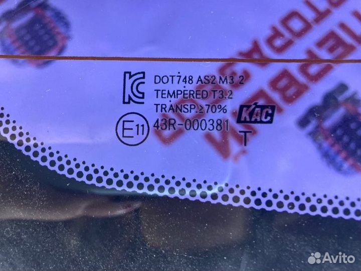 Стекло заднее Hyundai Solaris 1 G4FC 2014