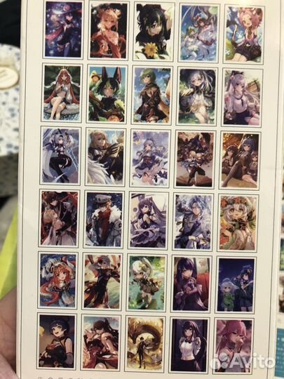 Genshin impact фигурка карточки