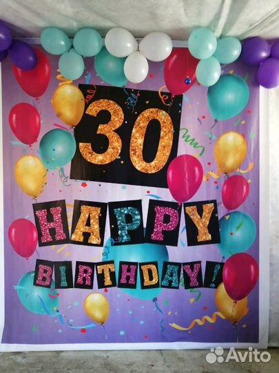 Баннер на день рождения