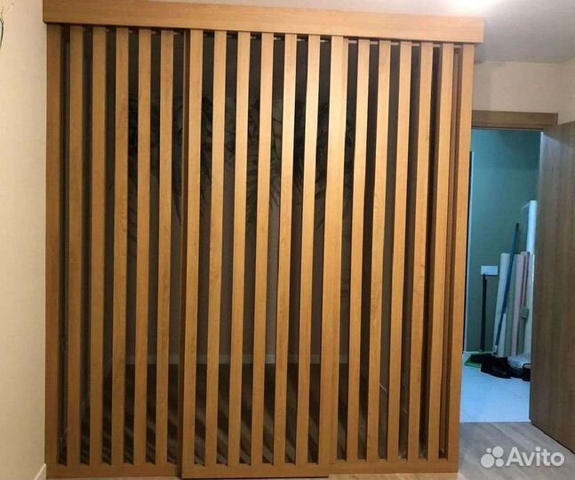 Раздвижные реечные перегородки для зонирования