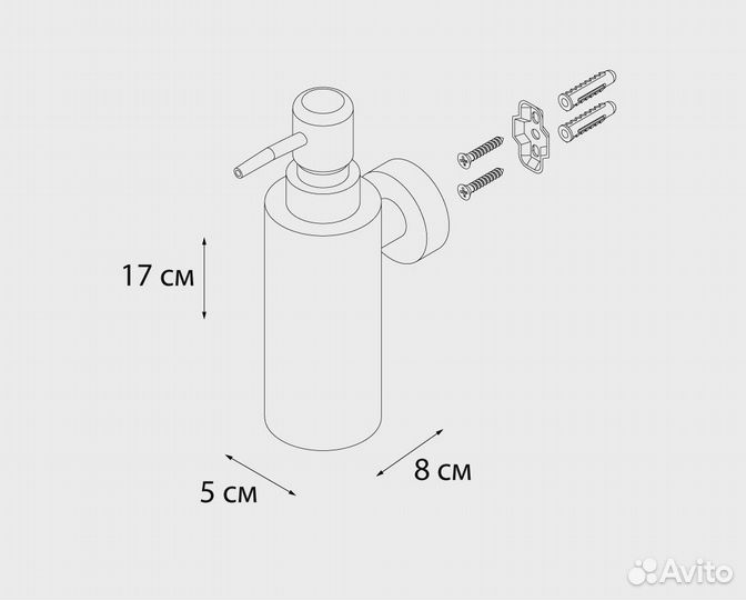 Дозатор для жидкого мыла Fixsen Hotel FX-31012B Х