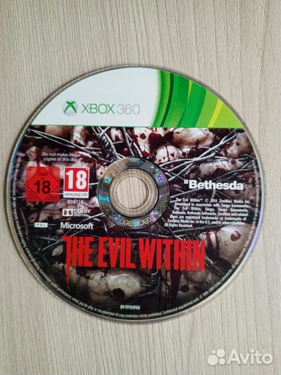 Диск Xbox 360 The Evil Within (нет русского языка)