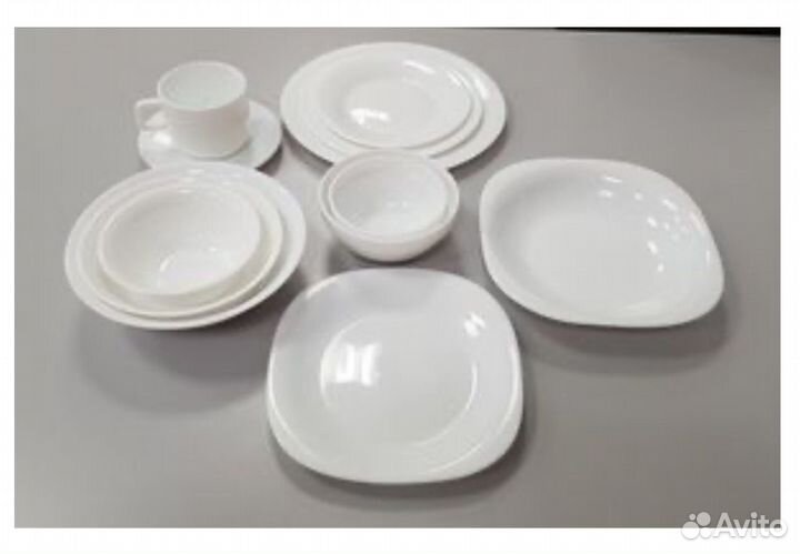 Набор столовых приборов посуда стекло