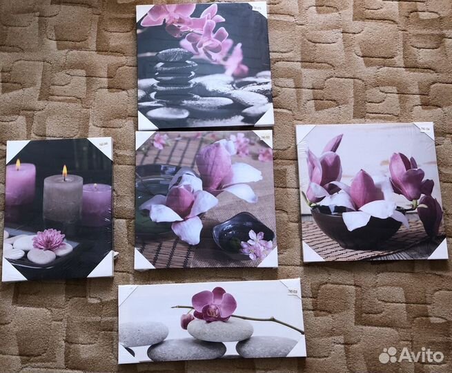 Модульная картина «Красота орхидеи»