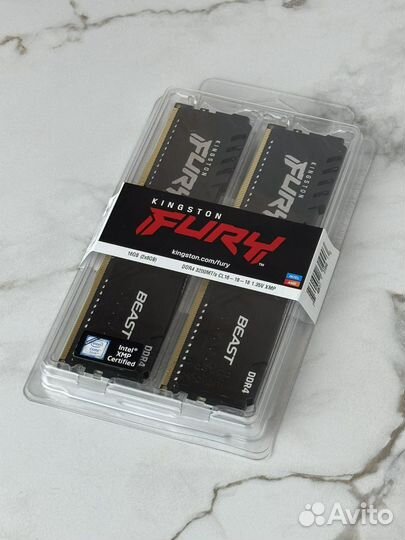 Оперативная память Kingston Fury Beast 16GB