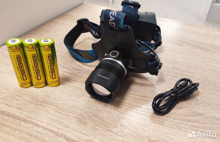 Ультрамощный светодиодный налобный фонарь Т60