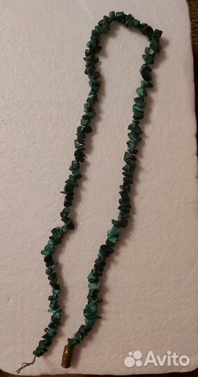 Бусы малахит