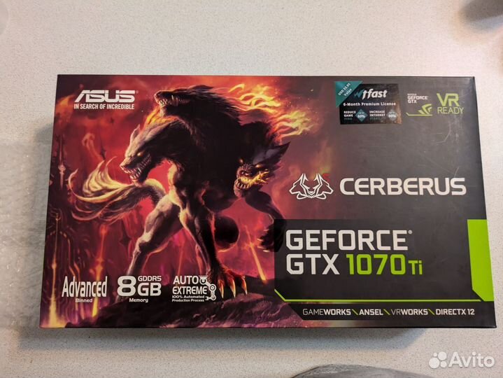 Gtx 1070 ti asus Cerberus